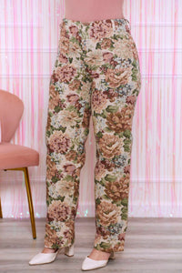 Sofie The Label - Always In My Mind Jaquard Floral Pants