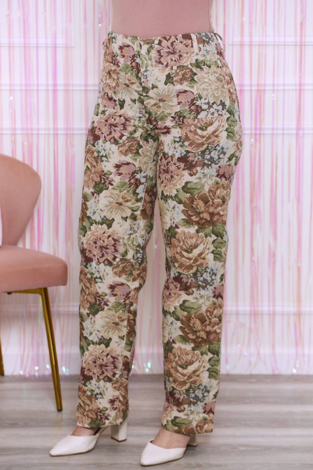 Sofie The Label - Always In My Mind Jaquard Floral Pants