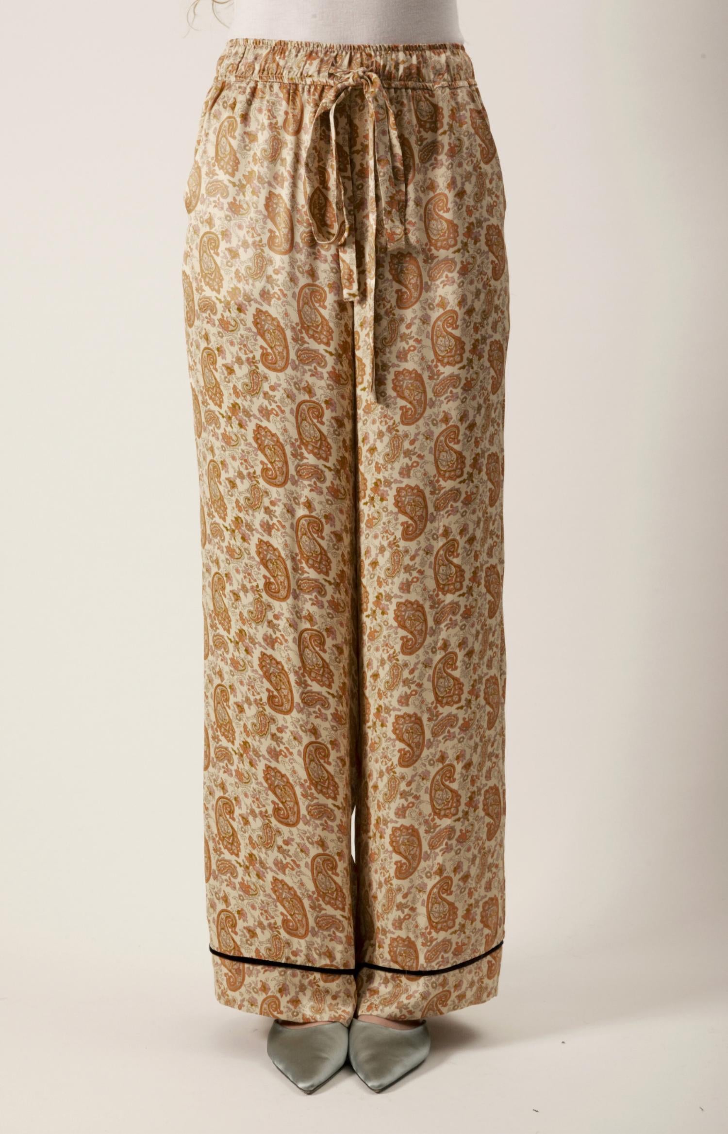 Maude - Paisley Print Wide Leg Pant
