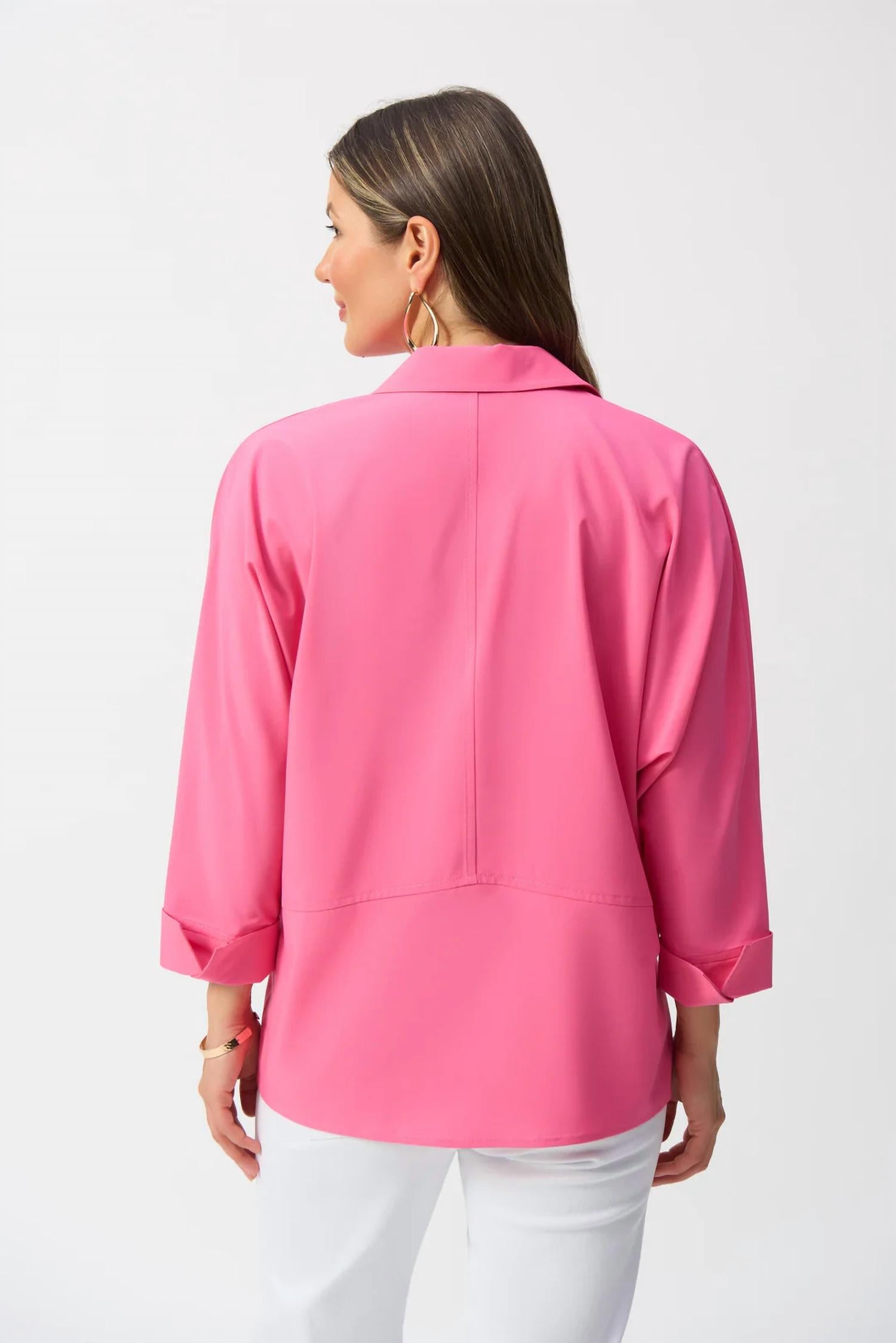 Joseph Ribkoff - Poplin Boxy 3/4 Sleeves Shirt