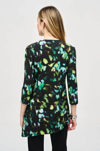 Joseph Ribkoff - Sherese Silky Knit Abstract Print Tunic Top