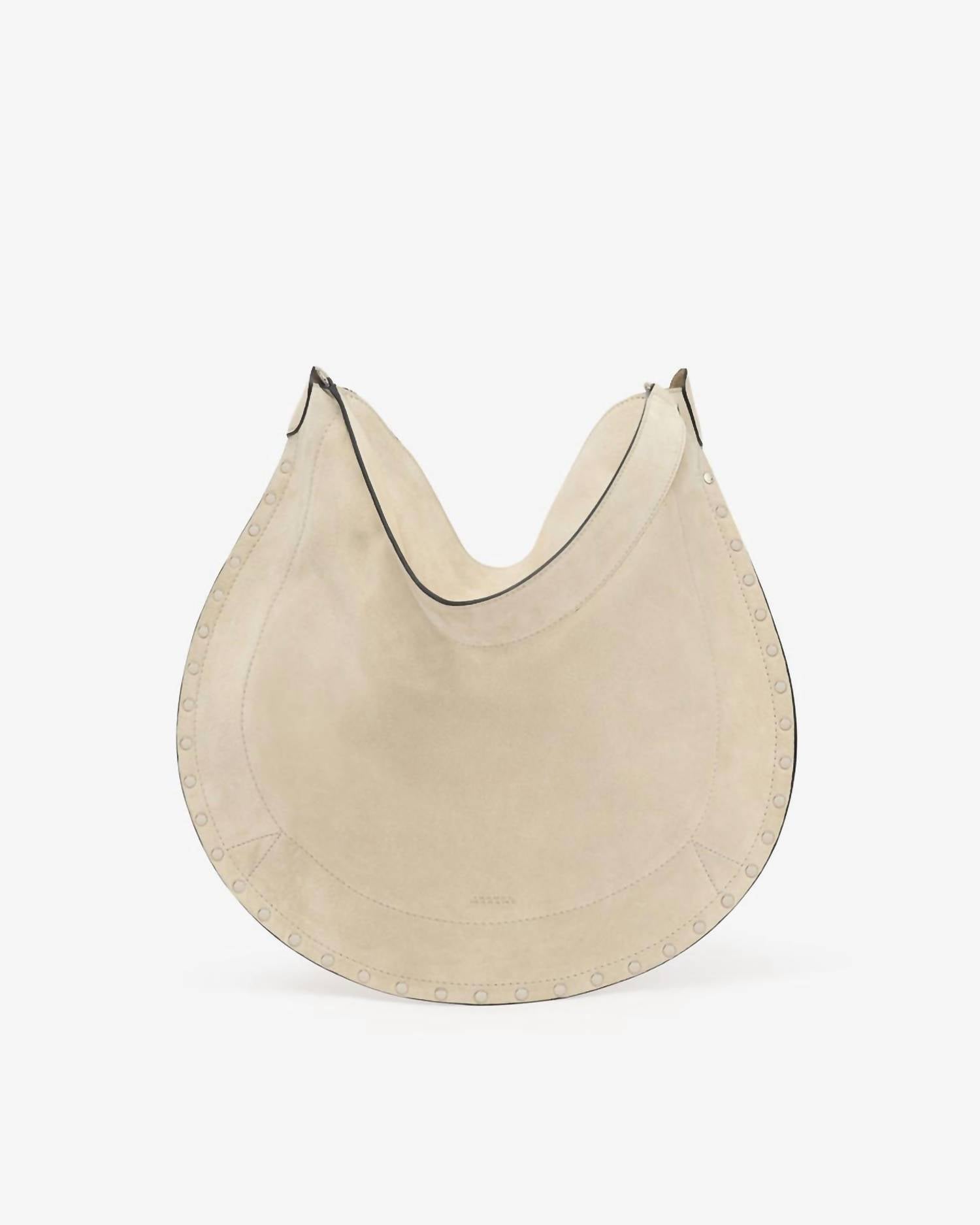 ISABEL MARANT Oskan Hobo Soft Shoulder Bag in chalk - women's bag - view 4