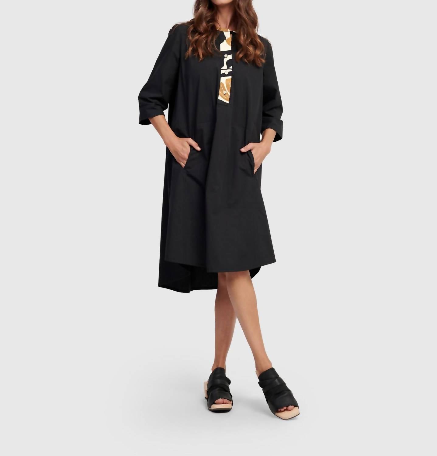 ALEMBIKA Kenzie Shirt Dress in tulips - women's dress