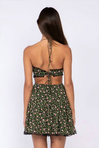 Sky To Moon - Floral Cutout Dress