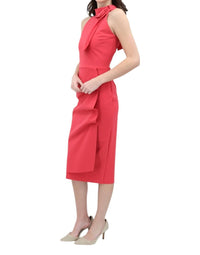 Chiara Boni - Adania Ruffle Jersey Halter Midi Dress