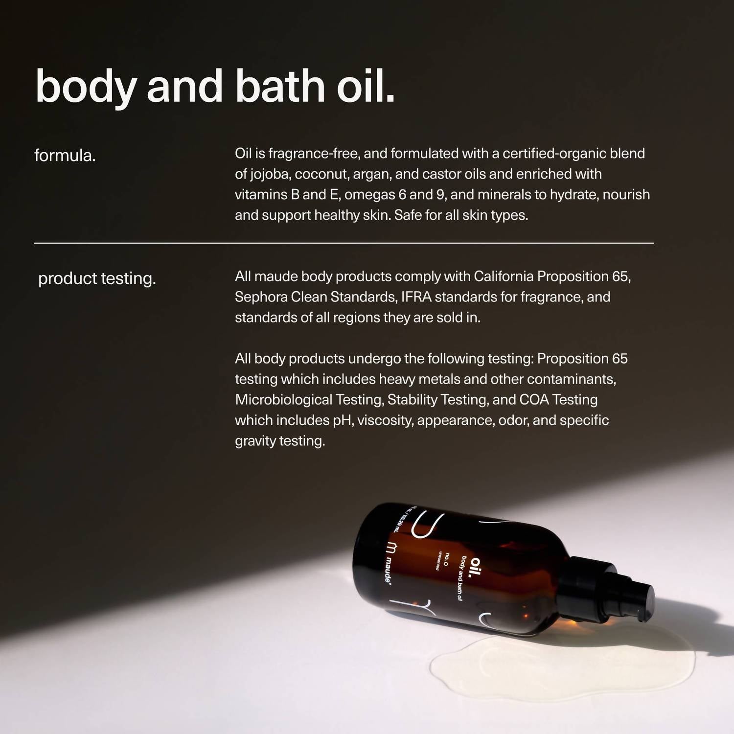 Maude - Oil No. 0 - Bath & Body Massage Oil - 4 Oz