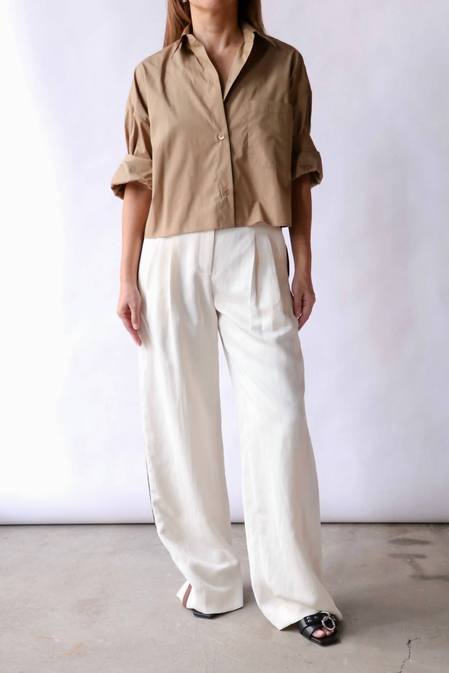 TWP Sulli Pants With Tux in bone mustang - women's pants