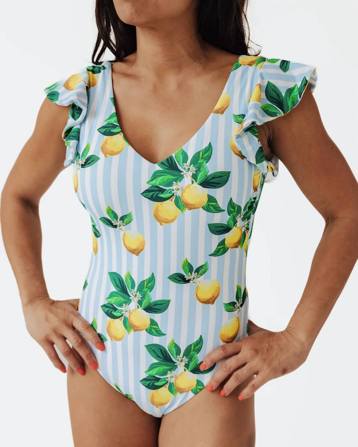 Tommy Bahama - Amalfi Coast Lemon Cheeky Ruffle One Piece Suit