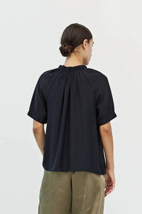 Grade & Gather - Women's Mason Smocked Neck Blouse