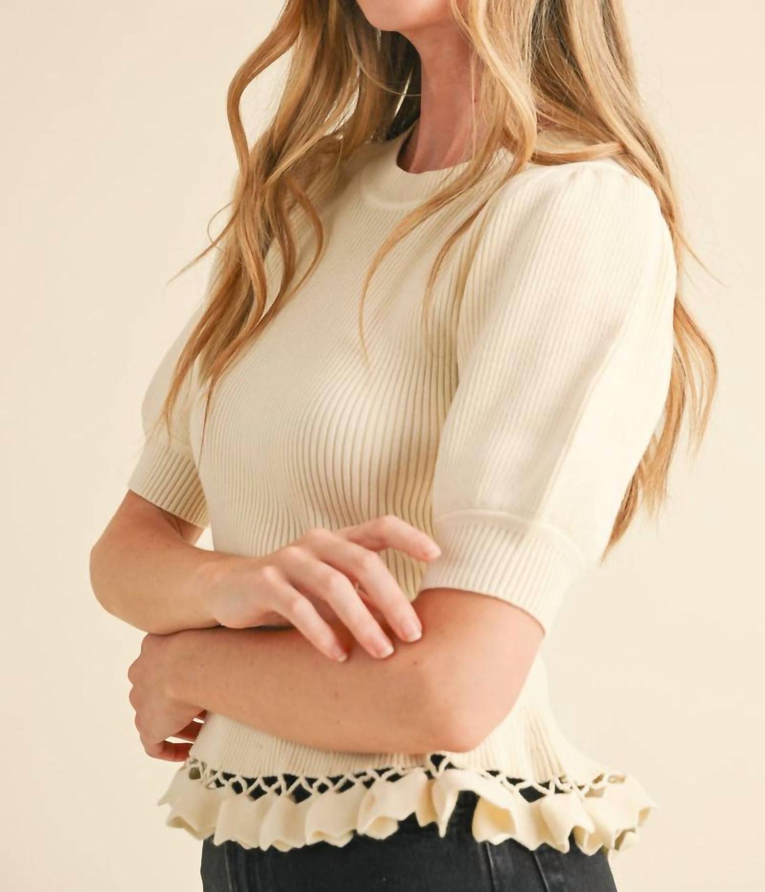 &Merci - Keily Crew Neck Top