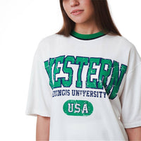 Ambar - Western Logo Relaxed Fit T-shirt