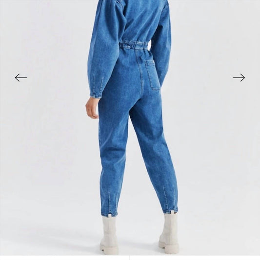 Something Navy - Denim Boilersuit