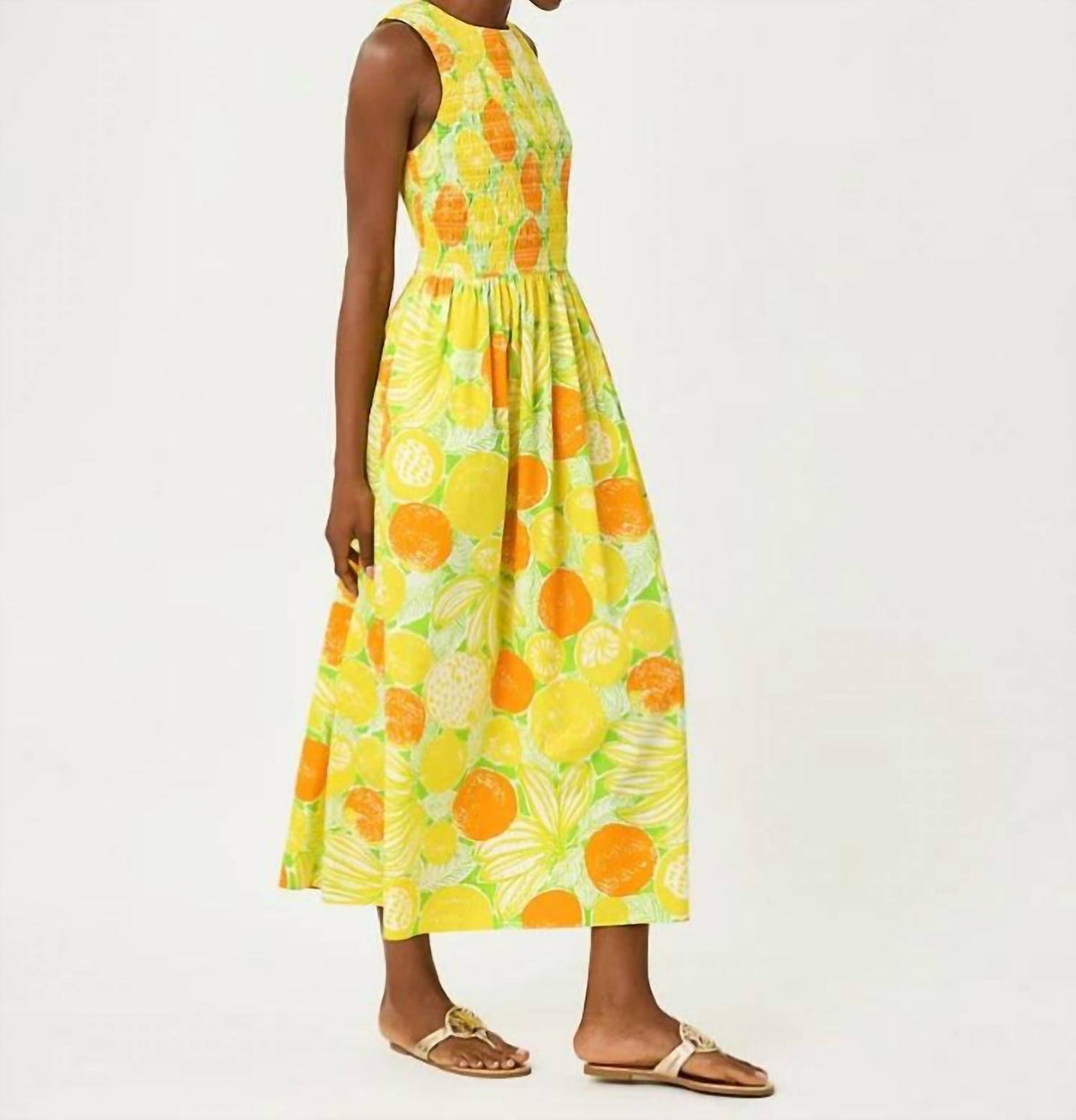 Lilly Pulitzer - Daisey Smocked Midi Dress