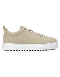 Martin Valen Men’s Low Top Suede Sneakers in beige - men's sneaker