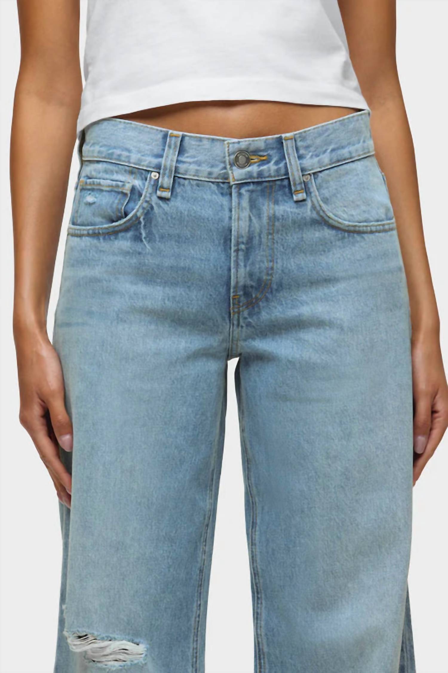 Hudson Rylee Low-Rise Loose Jean in monarch - women's jeans - view 4