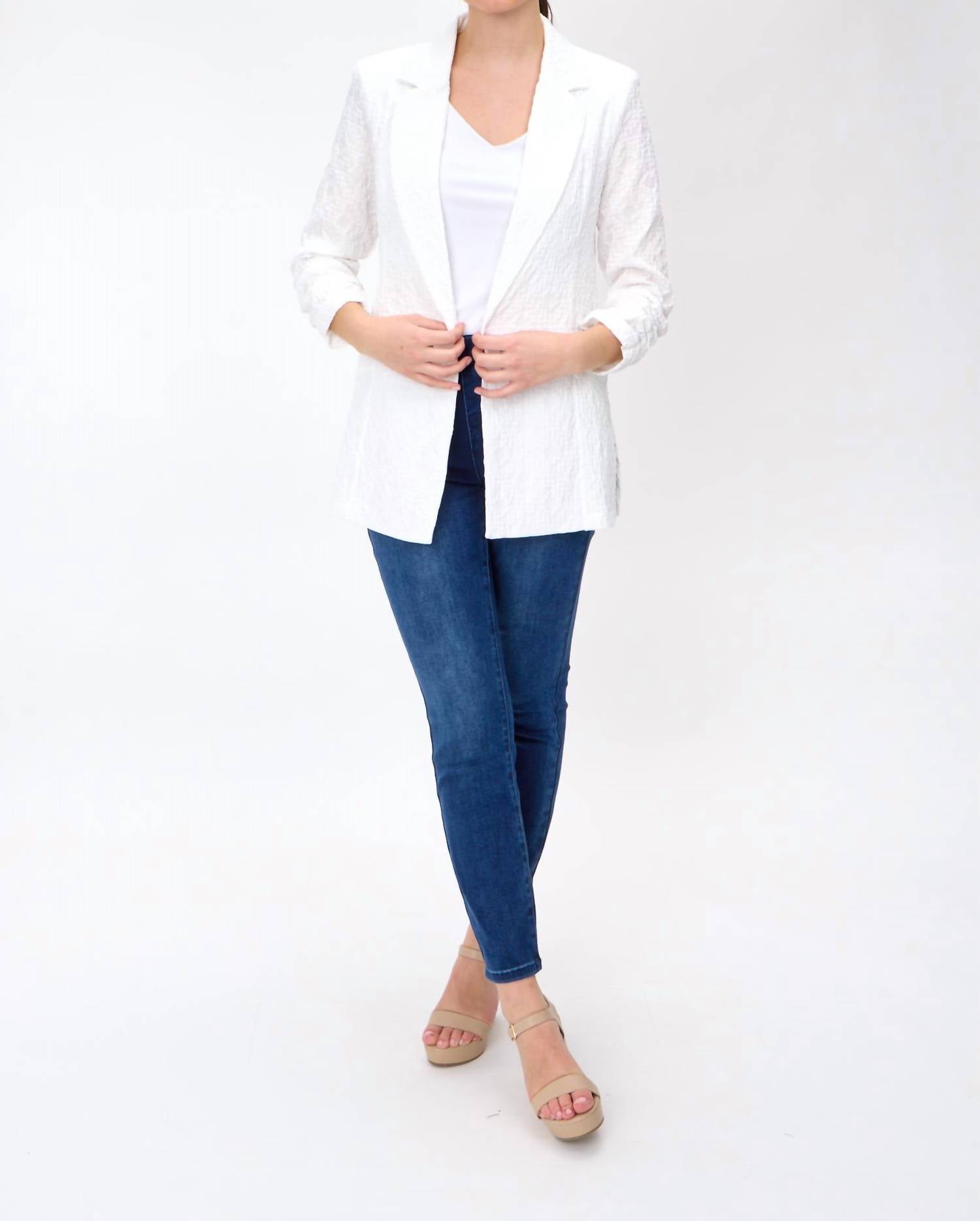 Joseph Ribkoff - Woven Boxy Blazer
