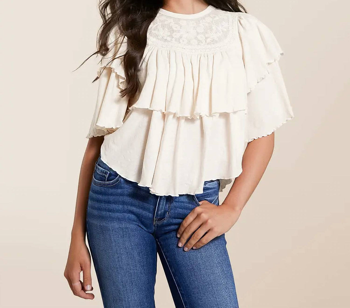 Free People - Rose Party Tee