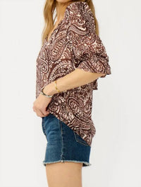 Mint Exclusives - Smocked Split Neck Blouse