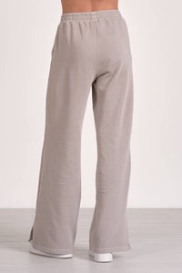 ELAN Aimee Wide-leg Pant in heather grey 1 - women's pants - detail view