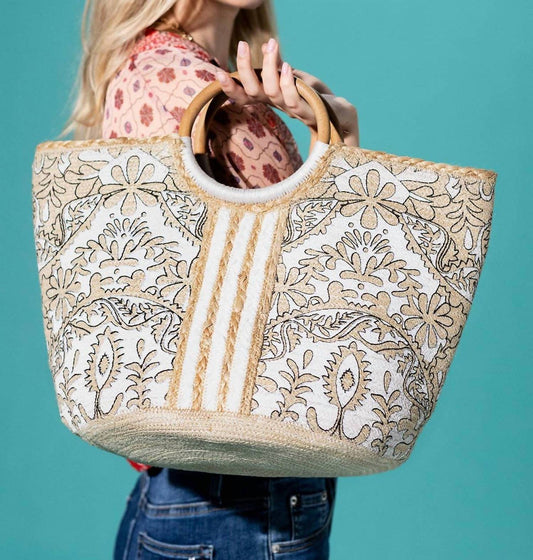Urbanista - Women's Woven Jute Tote Bag