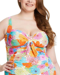 Bleu Rod Beattie - Fresh Picks Over The Shoulder Tankini Top