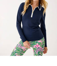 Lilly Pulitzer - Upf 50+ Luxletic Frida Half Zip Polo