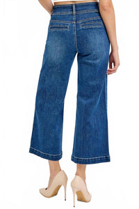Risen - Charli Chain Wide Leg Crop Jeans