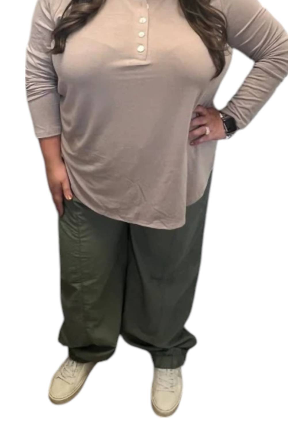 Zenana - Cargo Comfort Pants - Plus