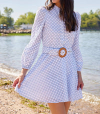 Sail To Sable - Belted Tunic Flare Dress