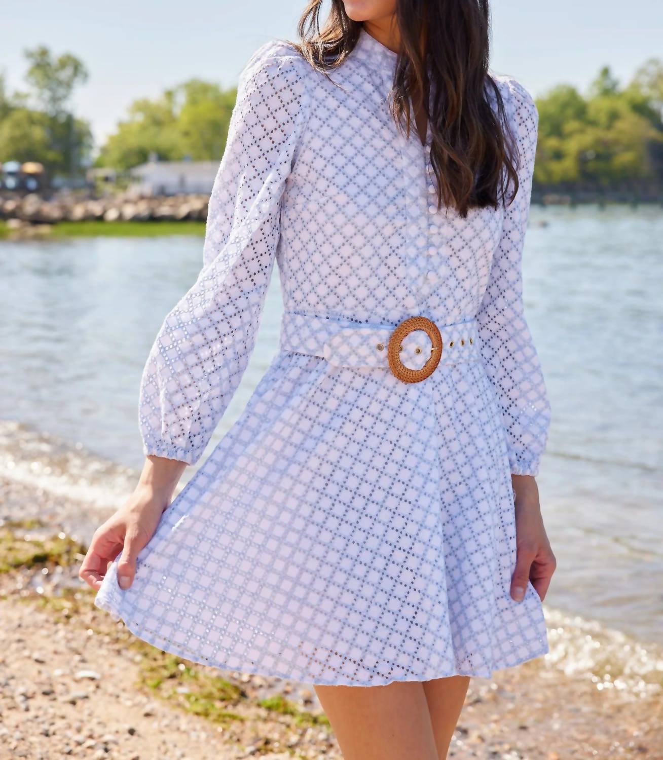 Sail To Sable - Belted Tunic Flare Dress