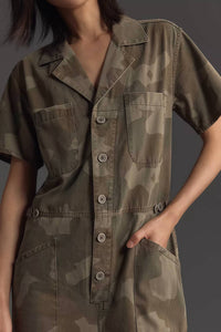 PISTOLA Grover Field Jumpsuit in camo - women's pants - alternate view