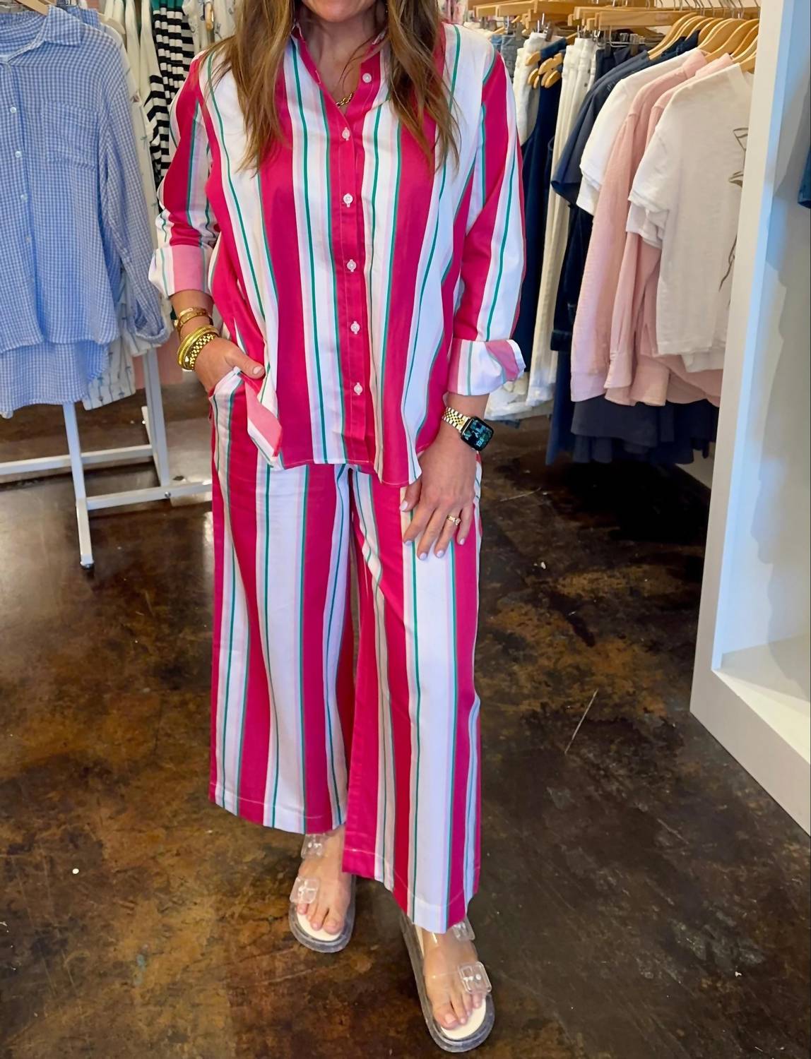 French Connection - Alexis Pop Havana Button Down Shirt