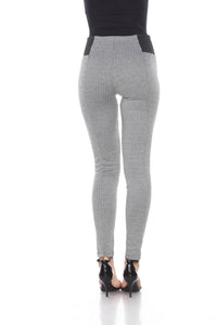 White Mark - Women's Jacquard Slim Pants