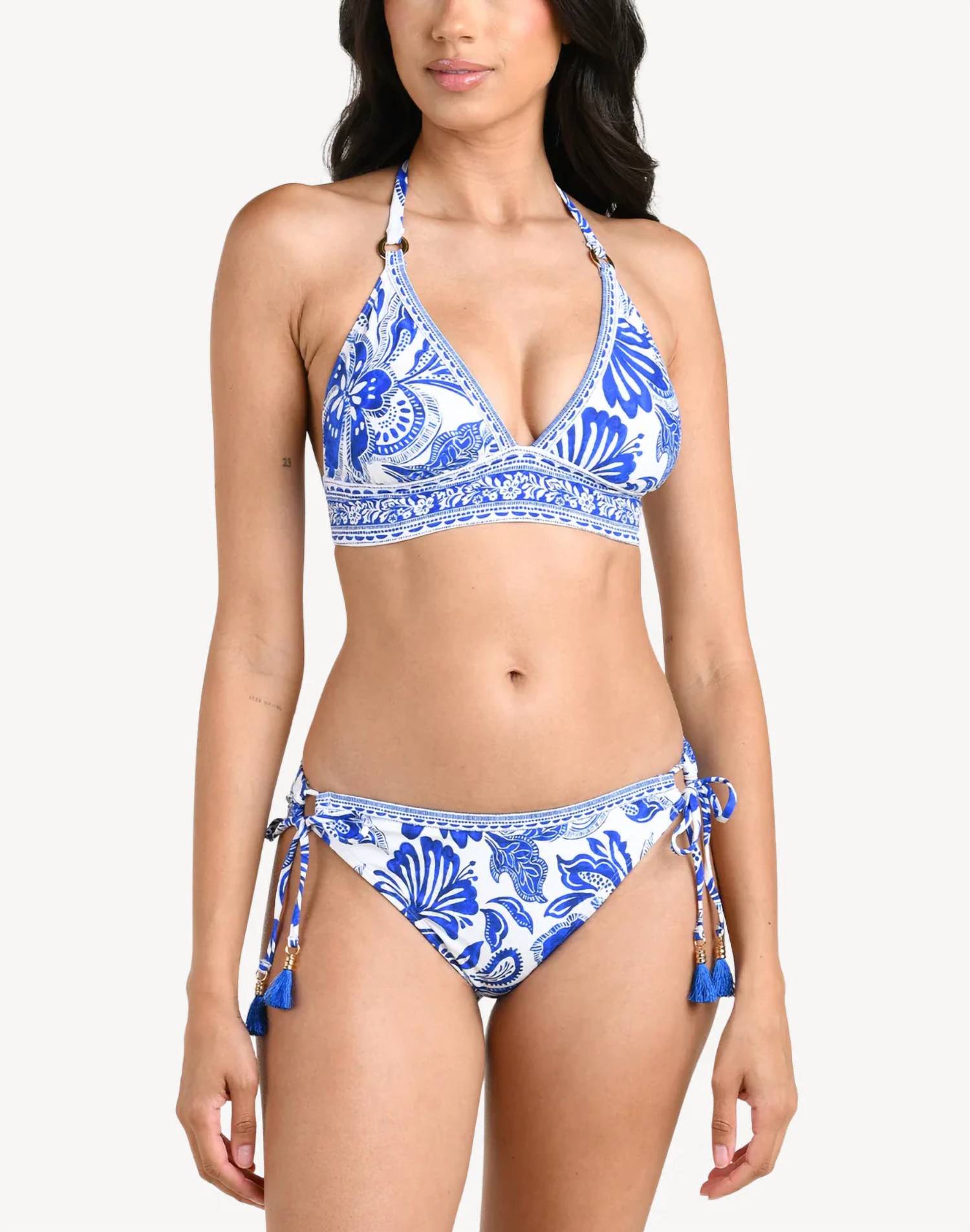 La Blanca - Brocade Adjustable Hipster Swim Bottoms