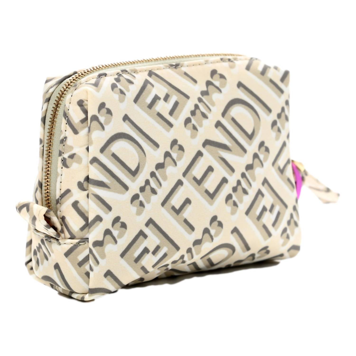 Fendi - Women's Nylon Avorio Small Beauty Pouch