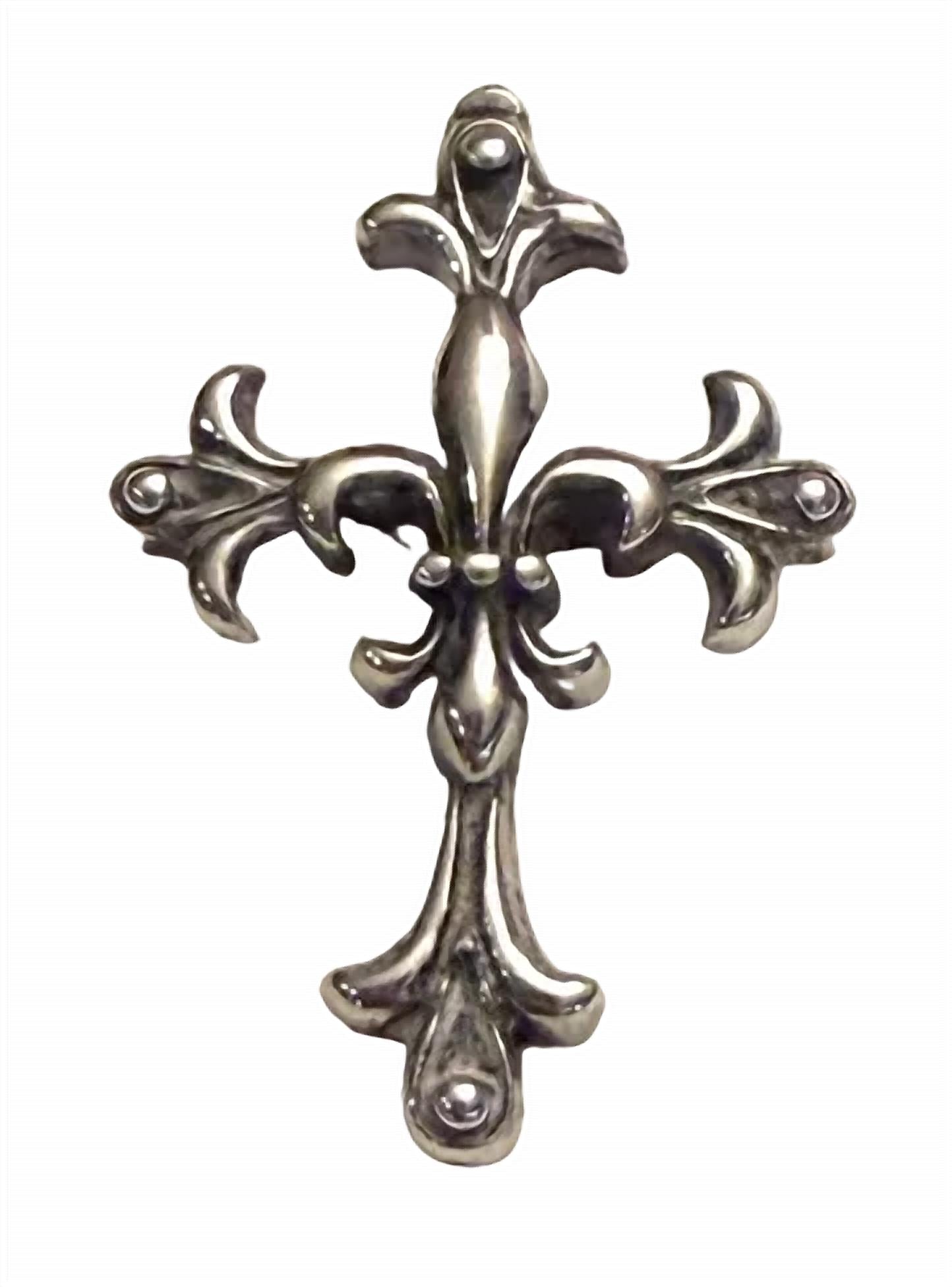 Madison - Women's Heritage Fleur De Lis Cross Earrings