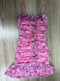 Katie J Nyc - Kids Tween Bobbi Mesh Ruffle Dress