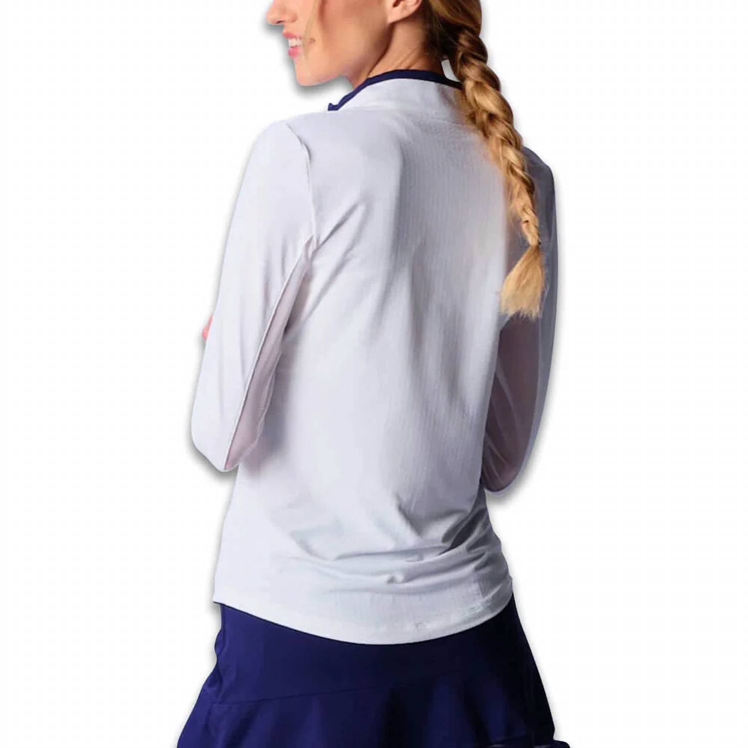 G Lifestyle - Long Sleeve Color Block Mock Top