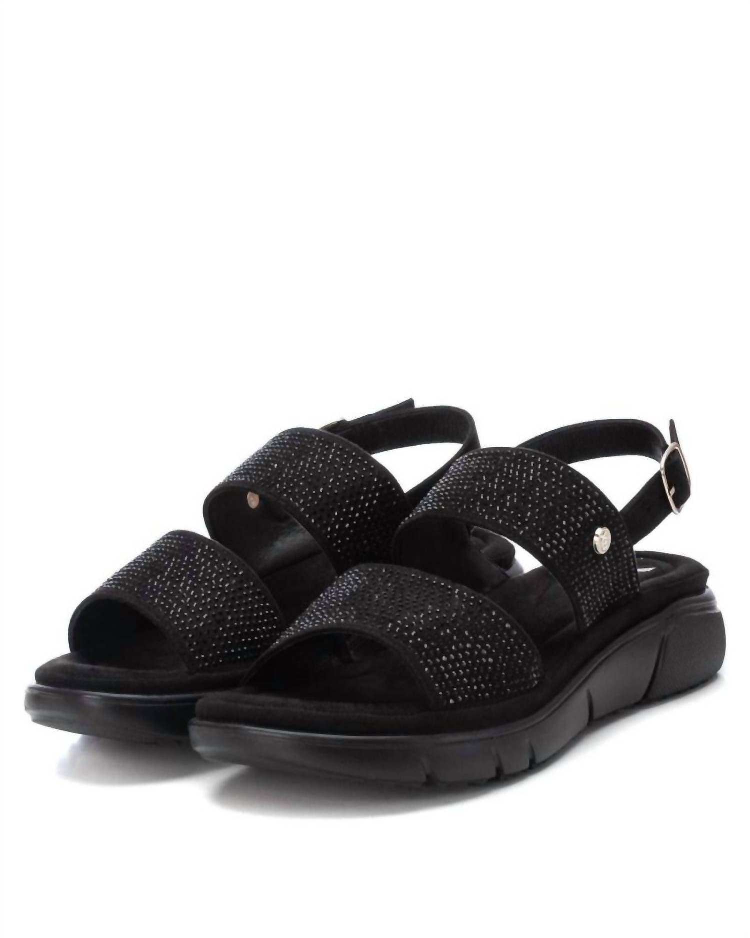 Xti - WOMEN'S FLAT SUEDE SANDALS