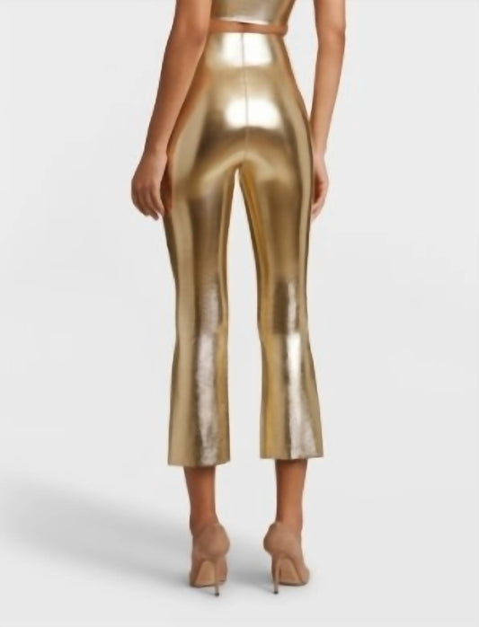 Commando - Faux Leather Cropped Flare Pants