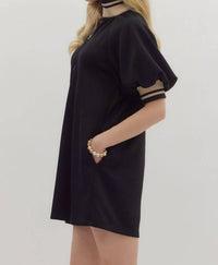 Entro - Balloon Sleeve Mini Dress