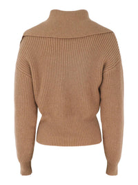 Autumn Cashmere - Women's Long Sleeve Shaker With Collar Sweater