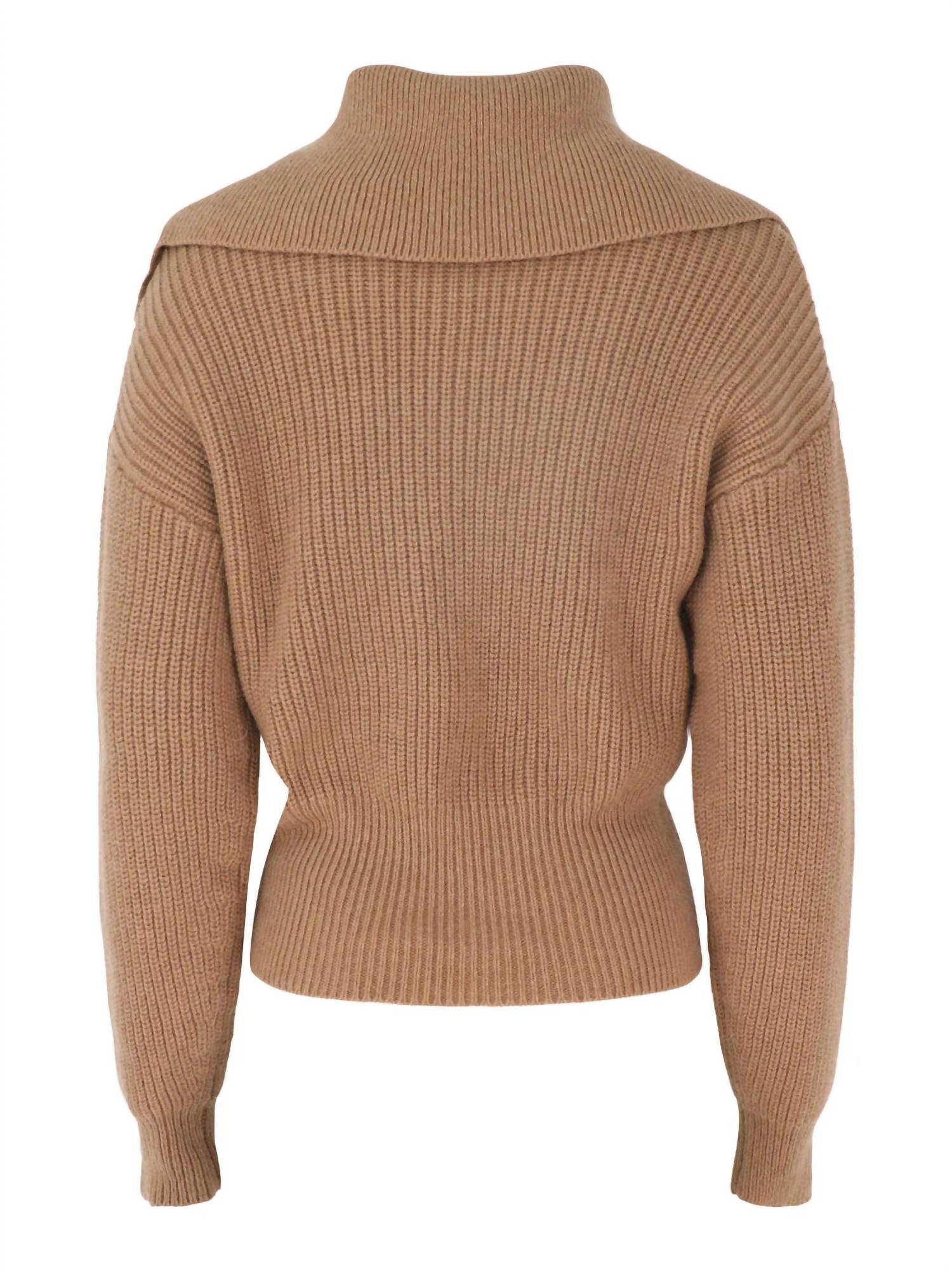 Autumn Cashmere - Women's Long Sleeve Shaker With Collar Sweater