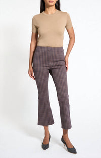 Theory Kick Knit Pants in palomino multi - women's pants - alternate view