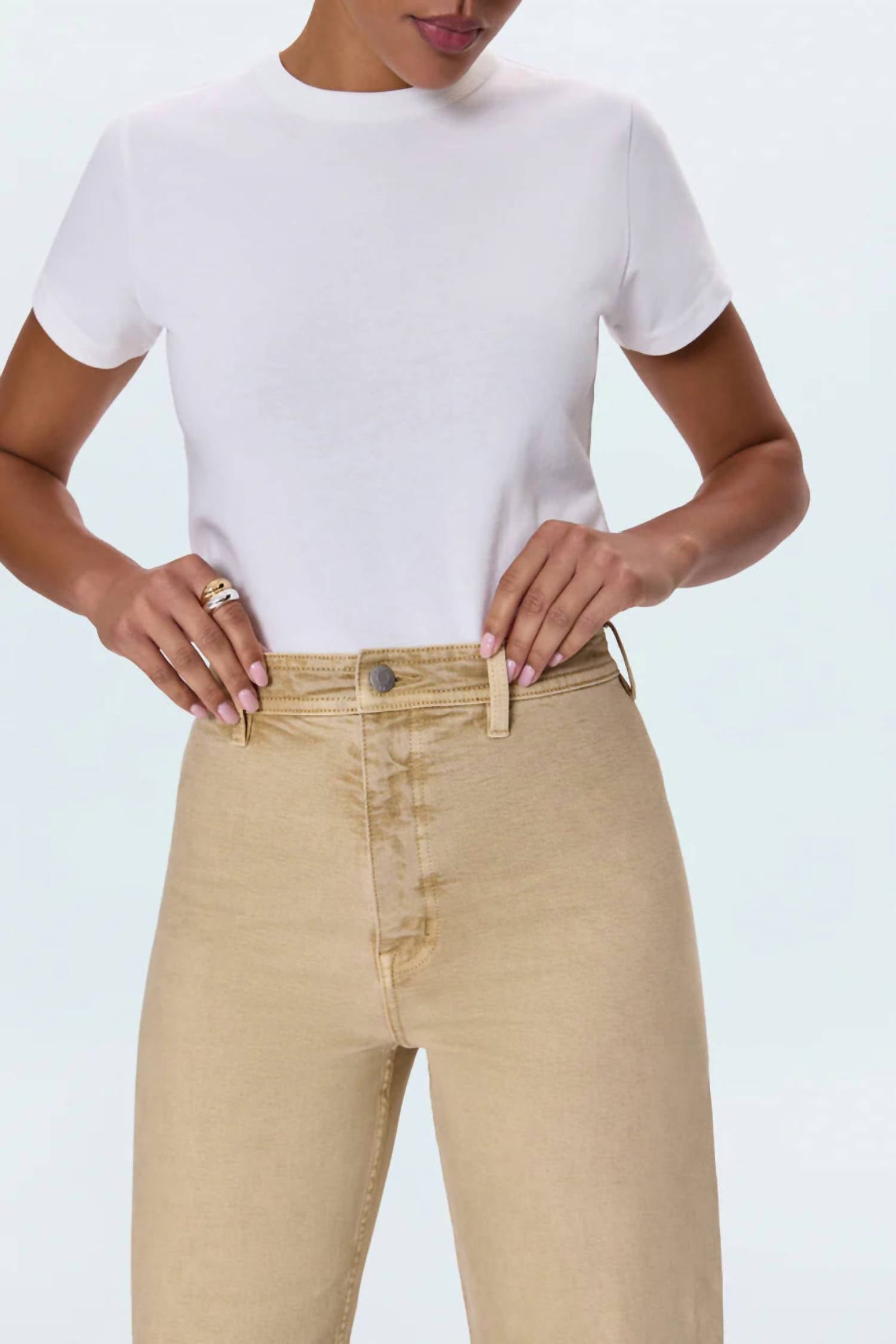 Pistola - Penny High Rise Wide Leg Crop Jeans