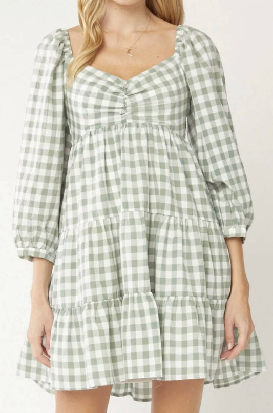 Entro - Gingham Dress