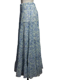 Alison Sheri - Women's Tiered Maxi Pastel Print Skirt