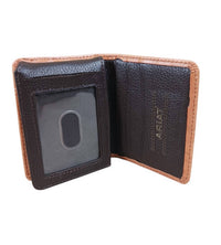 Ariat - Men's Calf Hair Basketweave Bifold Wallet
