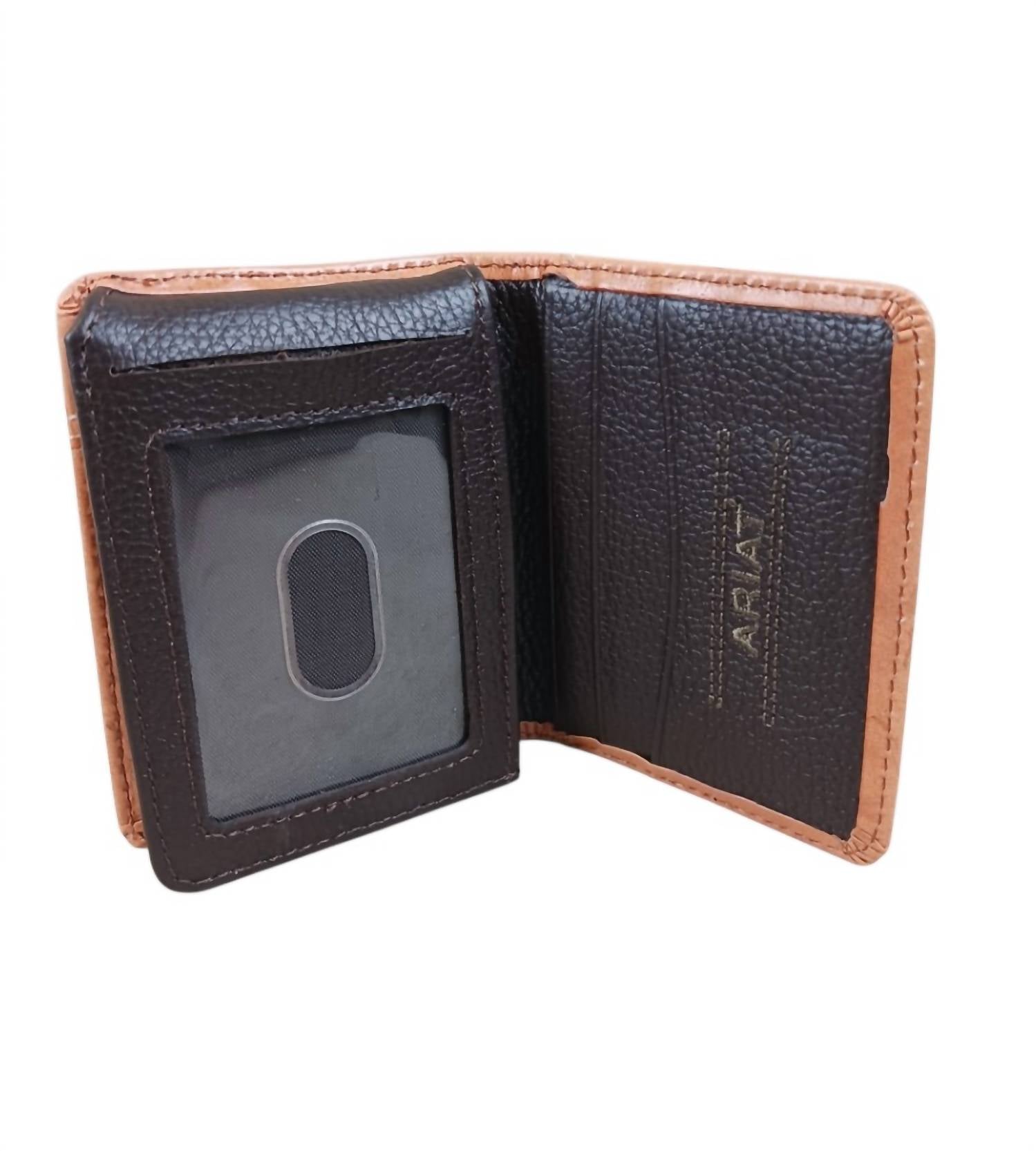 Ariat - Men's Calf Hair Basketweave Bifold Wallet