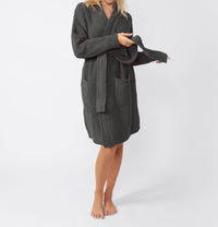 Sunday Citizen Snug Ribbed Cardigan in granite - women's cardigan